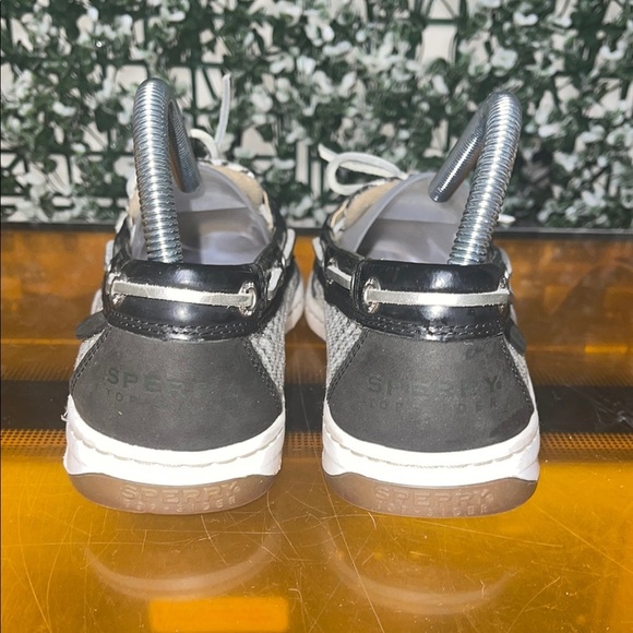 Sperry Black Zebra Boat Shoes - Picture 8 of 10